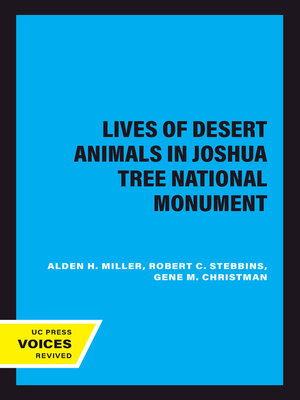 cover image of The Lives of Desert Animals in Joshua Tree National Monument